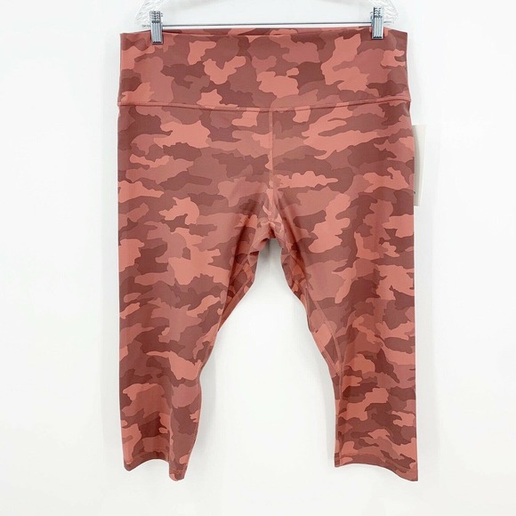Lululemon Align Crop 21” Size 20 Heritage 365 Camo Brier Rose Multi High Rise - Picture 2 of 8